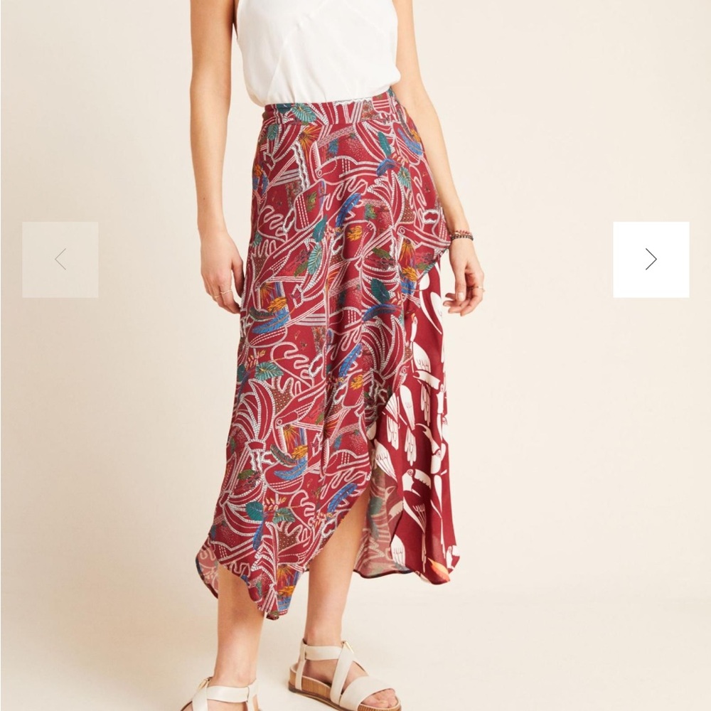 NWT FARM RIO Anthropologie Culebra Midi Skirt
